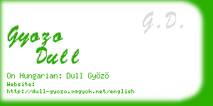gyozo dull business card
