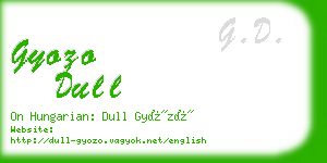 gyozo dull business card